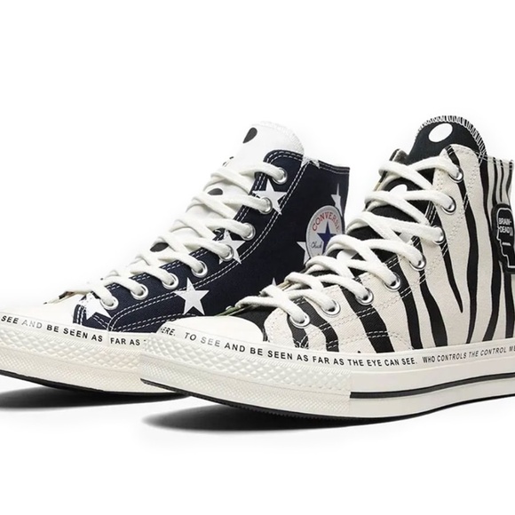 Brain Dead X Chuck Taylor (Converse) 70 HIGH - 'Mismatched Prints' (M6/W8) NWT - Picture 8 of 16